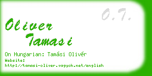 oliver tamasi business card